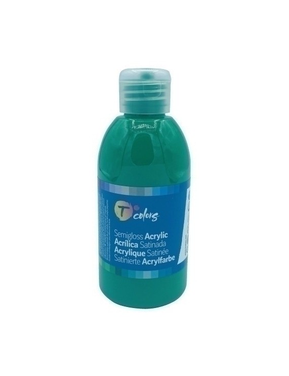 Pintura Acrilica Tcolors 250 Ml (Botella) Verde