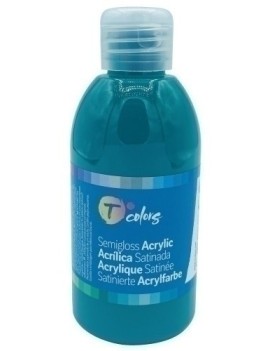 Pintura Acrilica Tcolors 250 Ml (Botella) Verde Oscuro