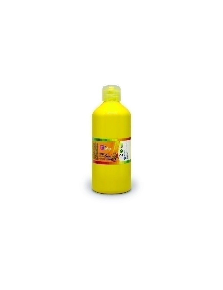 Pintura Dedos Tcolors 500 Ml Amarillo