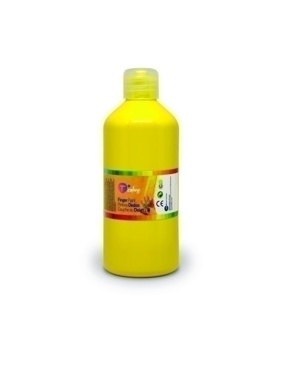 Pintura Dedos Tcolors 500 Ml Amarillo