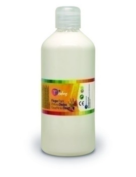 Pintura Dedos Tcolors 500 Ml Blanco