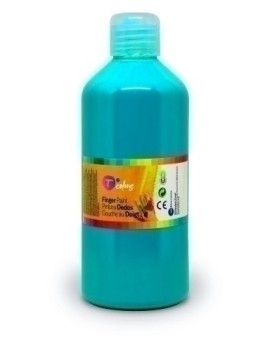 Pintura Dedos Tcolors 500 Ml Cian