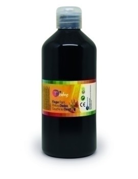 Pintura Dedos Tcolors 500 Ml Negro