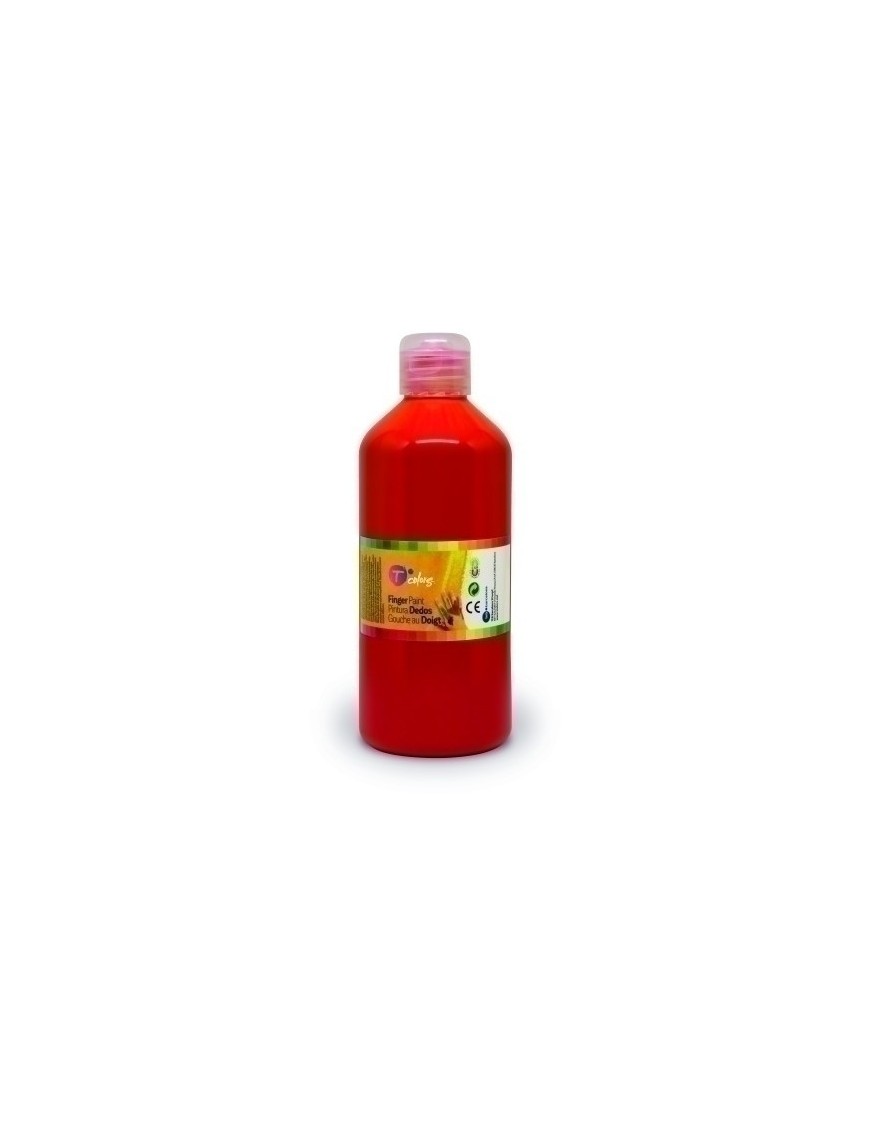 Pintura Dedos Tcolors 500 Ml Rojo