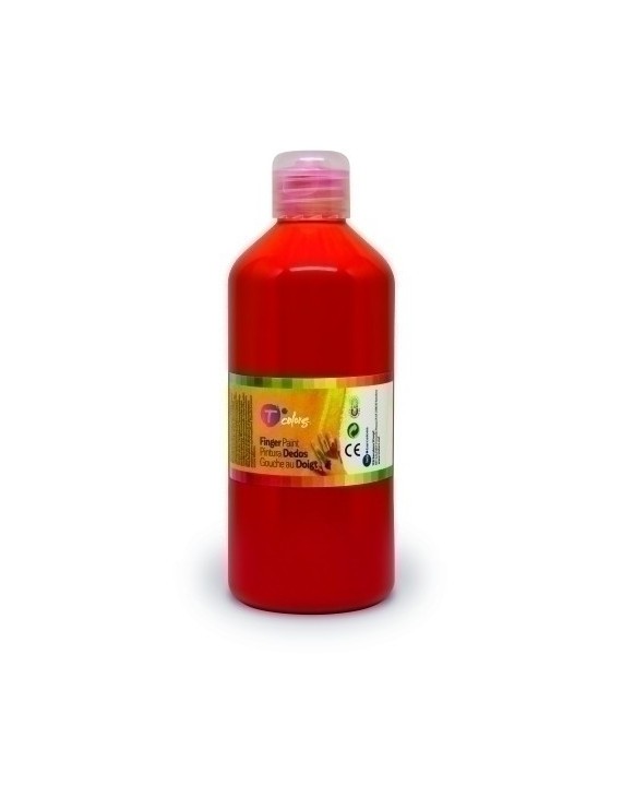 Pintura Dedos Tcolors 500 Ml Rojo