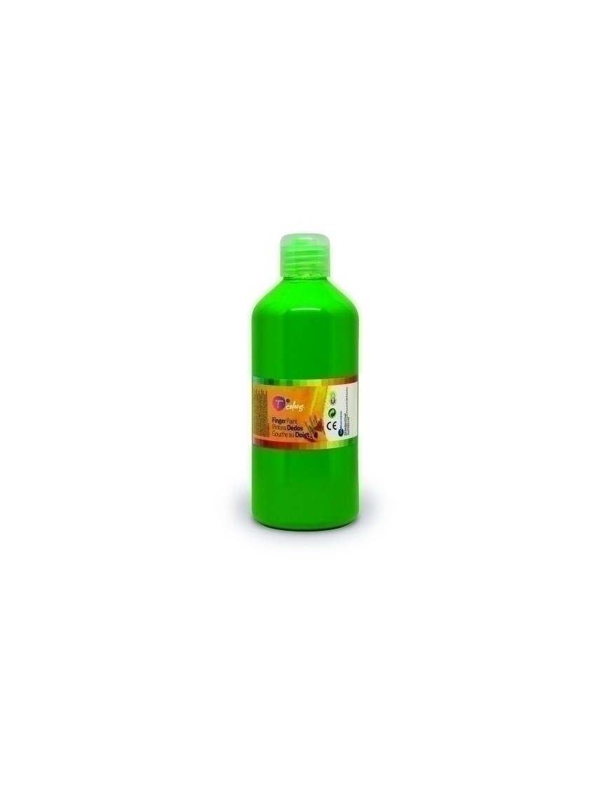 Pintura Dedos Tcolors 500 Ml Verde