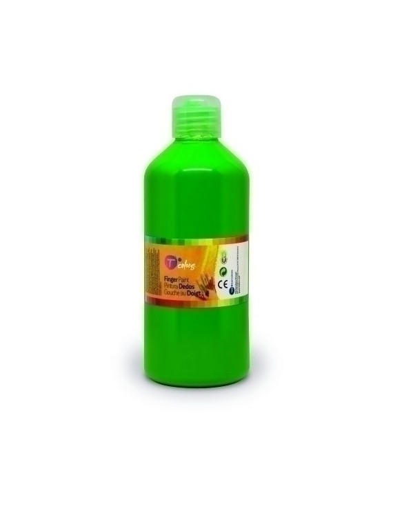 Pintura Dedos Tcolors 500 Ml Verde