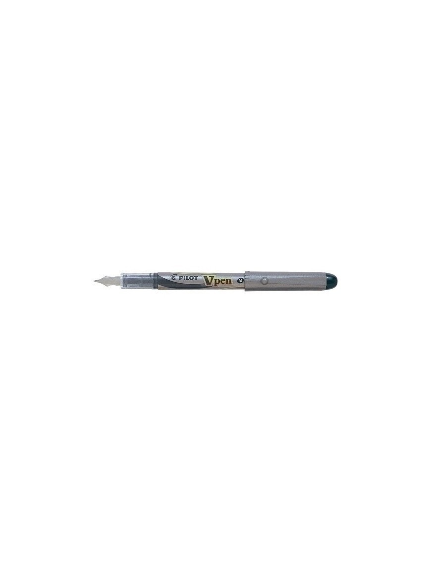 Pluma Pilot V-Pen Silver Tinta Negra