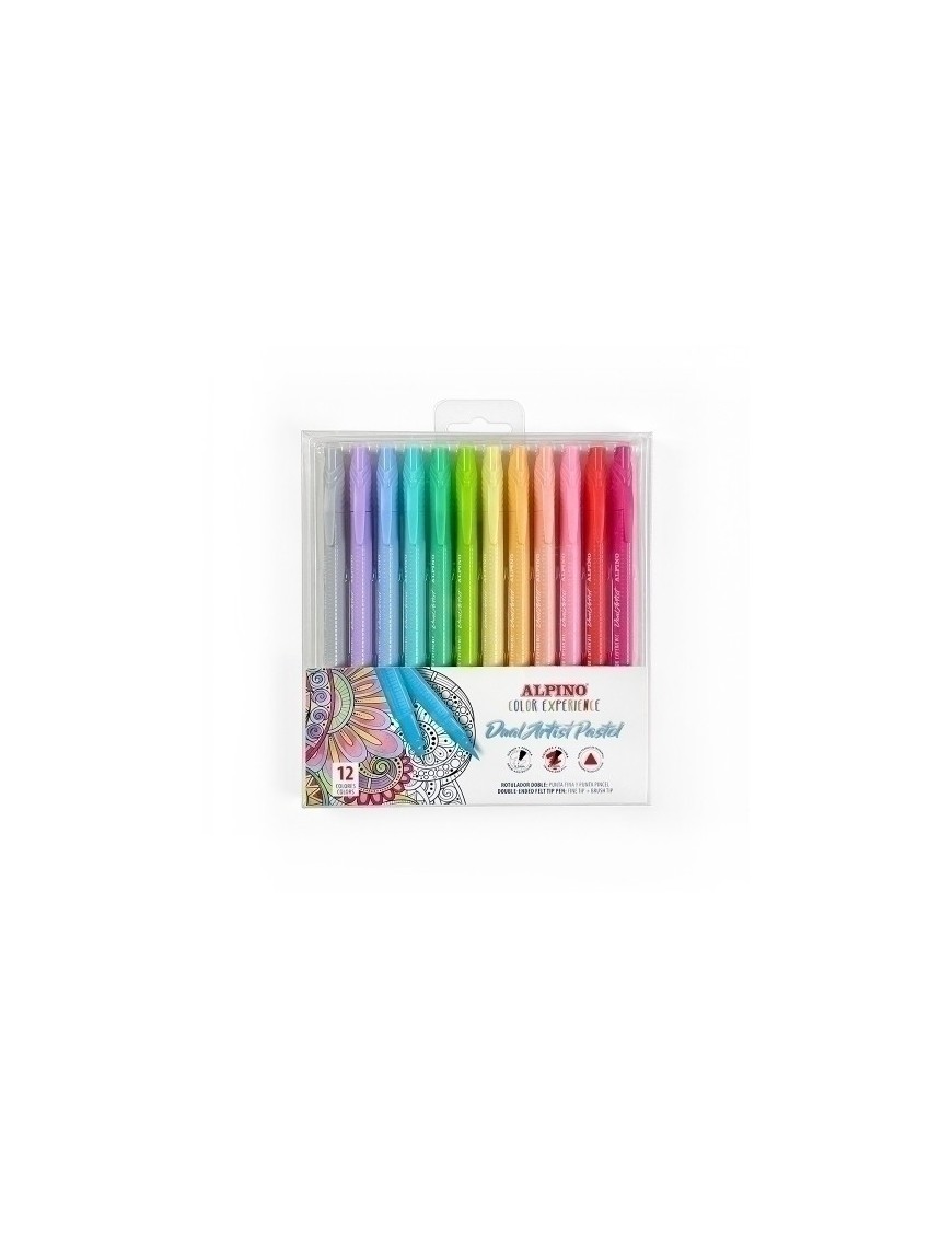 Rotulador Alpino Dual Artist Pastel Est.12