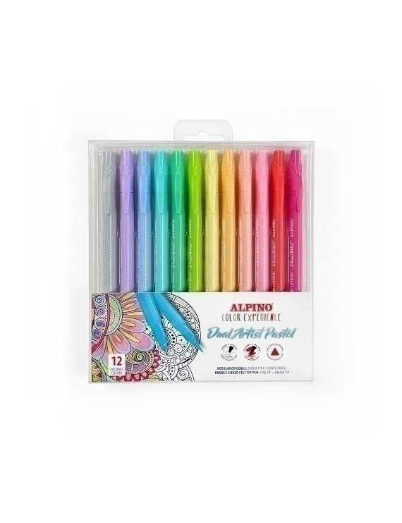 Rotulador Alpino Dual Artist Pastel Est.12