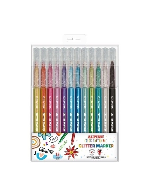 Rotulador Alpino Color Exper. Glitter C/12