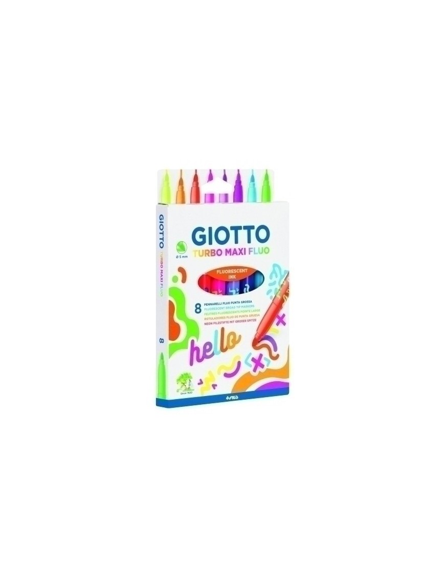 Rotulador Giotto Turbo Maxi Fluo Est. 8