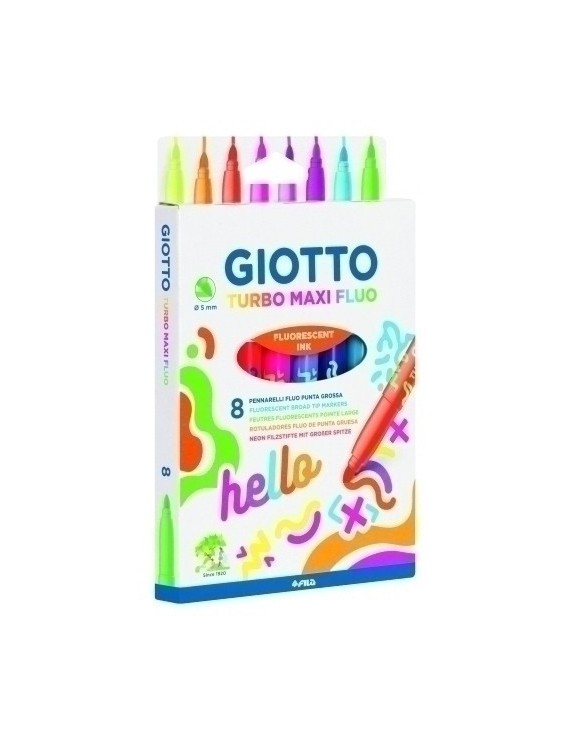 Rotulador Giotto Turbo Maxi Fluo Est. 8