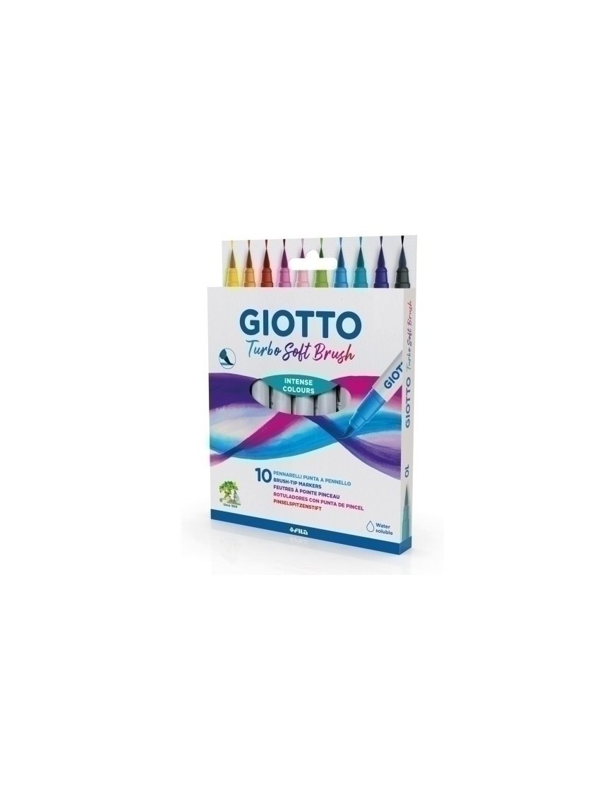 Rotulador Giotto Turbo Soft Brush E/10