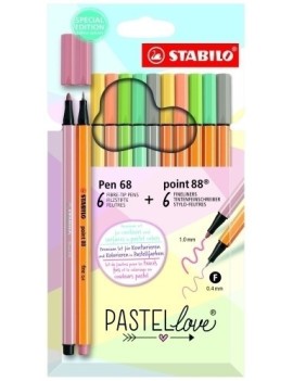 Rotulador Stabilo Pen 68&Point 88 Pastel E12