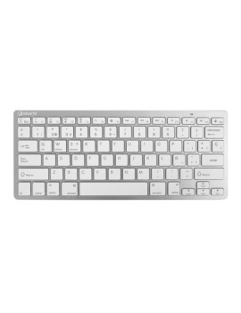 Teclado Silver Ht Bluetooth Blanco