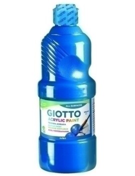 Tempera Giotto Acril 500 Ml Azul Cyan