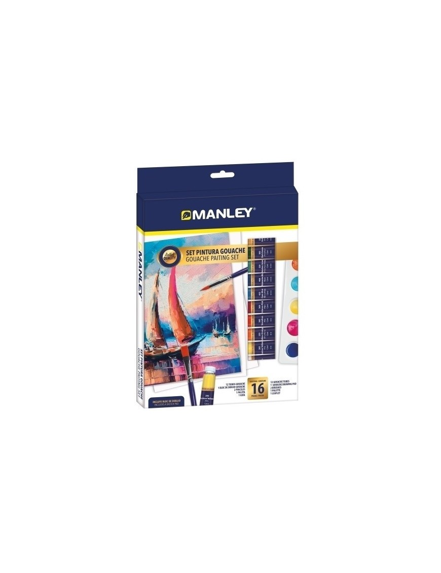 Tempera Gouache Manley Set De 16