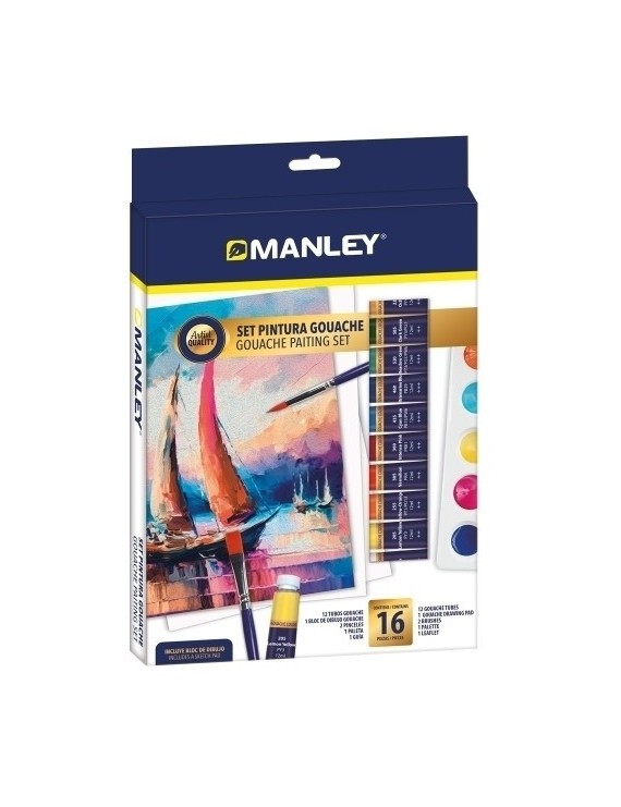 Tempera Gouache Manley Set De 16