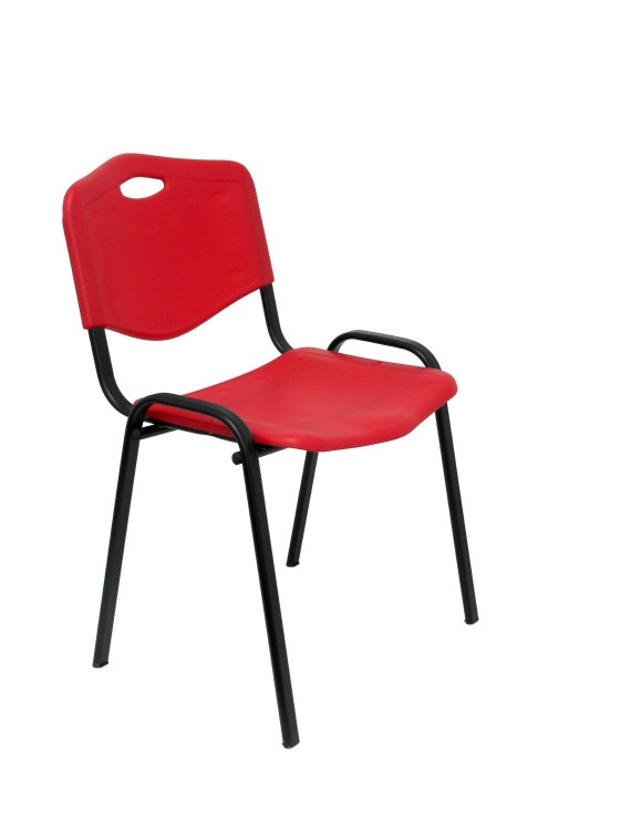 Pack 4 sillas Iso Pastic PVC rojo