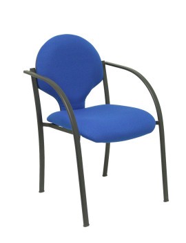 Pack 2 sillas Hellin chasis negro bali azul