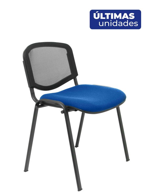 Pack 4 sillas Garaballa malla negra y aran azul