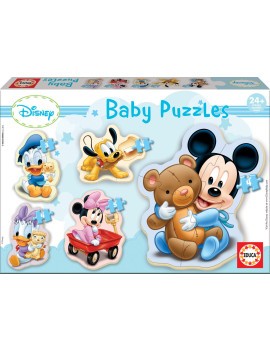 5 Baby Puzzles De 3 A 5 Piezas Mickey Mouse Baby