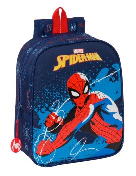 Mochila Guarderia Adapt.Carro Spider-Man "Neon"