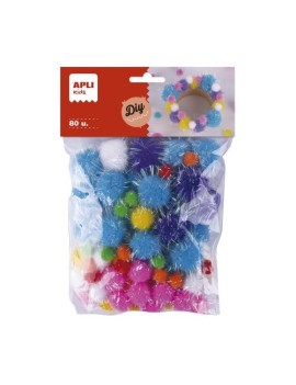 POM POM APLI GLITTER B/80