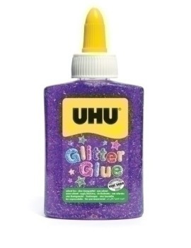 COLA GLITTER GLUE UHU B/88...