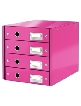 MODULO 4 CAJONES LEITZ FUCSIA