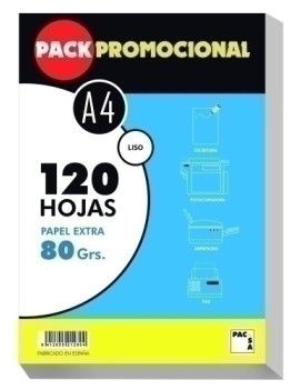 PAPEL PACSA A4 120h 80g LISO