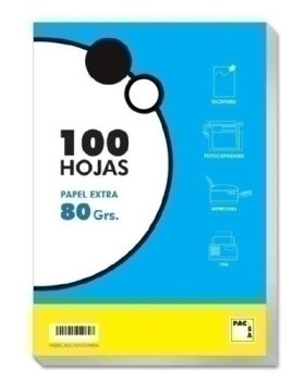 PAPEL PACSA A5 100h 80g LISO