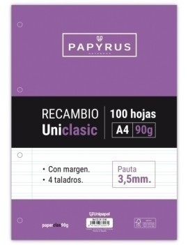 RECAMBIO PAPYRUS A4 100h 4...