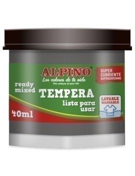 TEMPERA ALPINO  40 ml  NEGRO