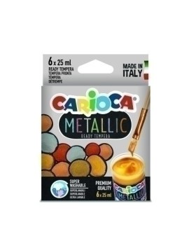 TEMPERA CARIOCA METALLIC C/6