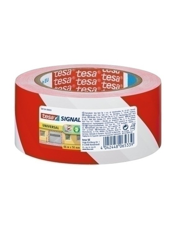 Rollos Seguridad 66X50 Mm. Bicolor Rojo