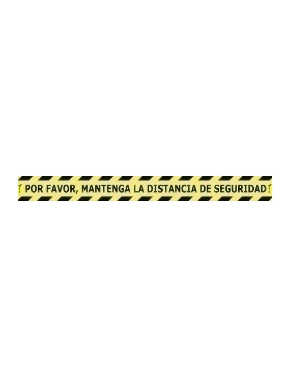 Vinilo Suelo 100X10 Distancia Seguridad
