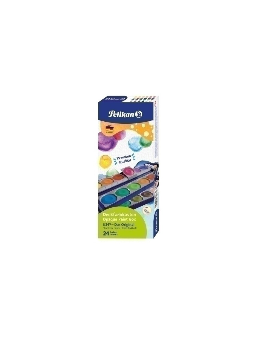 Acuarelas Pelikan 735 Estuche 24+Blanco
