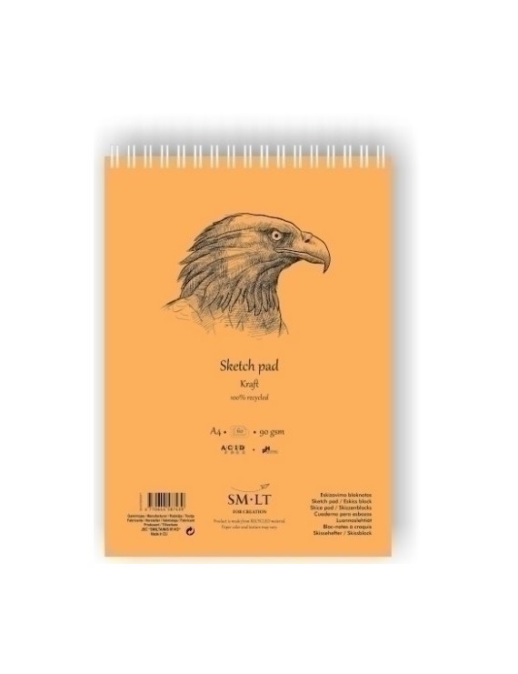 Bloc Boceto Smiltainis A4 60H Crema