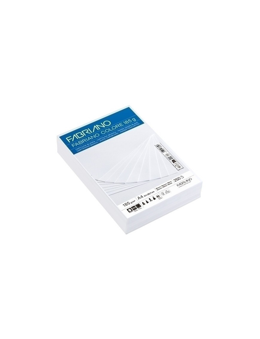 Cartulina A4 Fabr. 185G P/250 Blanco