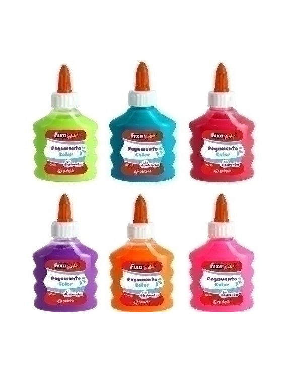 Cola Fixo Kids Color 100Ml Surt. P/12