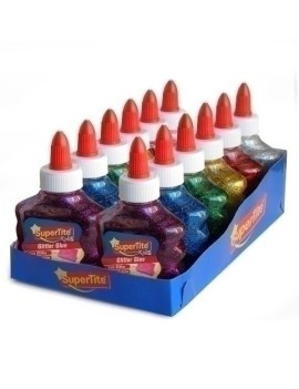 Cola Glitter Glue Supertite Surt.Exp.12