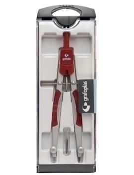 Compas Grafoplas Micrometrico Rojo
