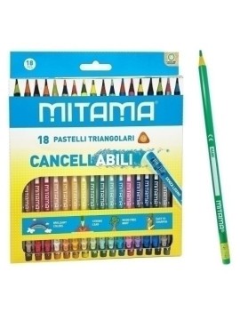 Lapices Color Mitama Borrables C/18