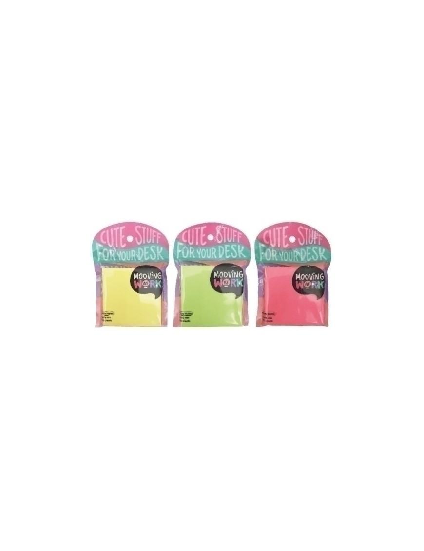 Taco Notas Mooving 76X76 3 Colores Surt.