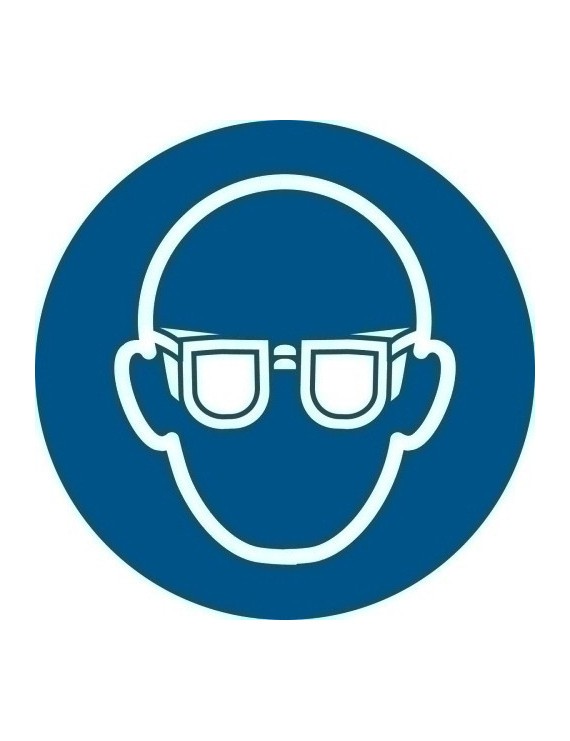 Pictograma "Gafas Protecc. Obligat." B/1