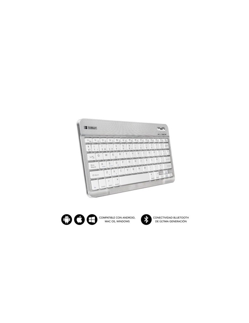 Teclado Tablet Subblim Smart Bt Plata