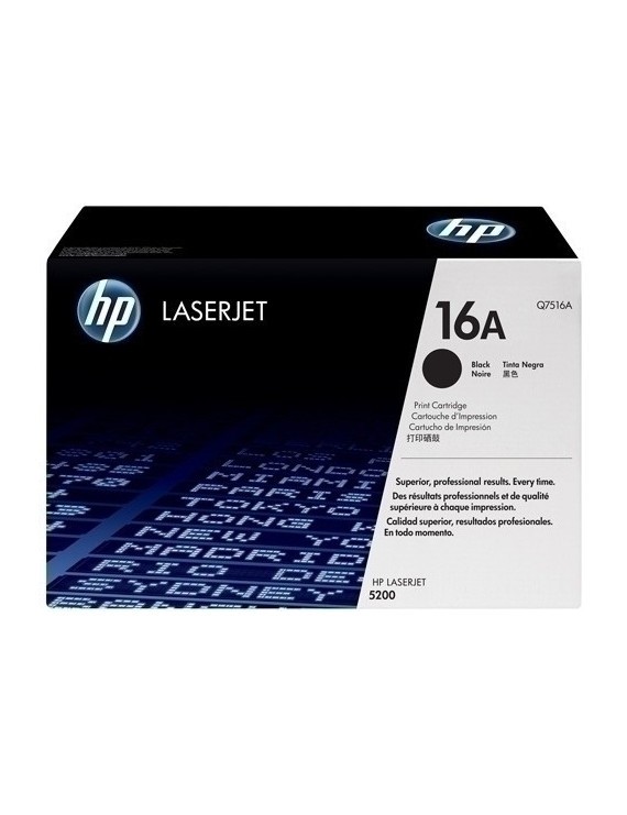 Toner Hp Q7516A Nº16A Lj 5200 Negro