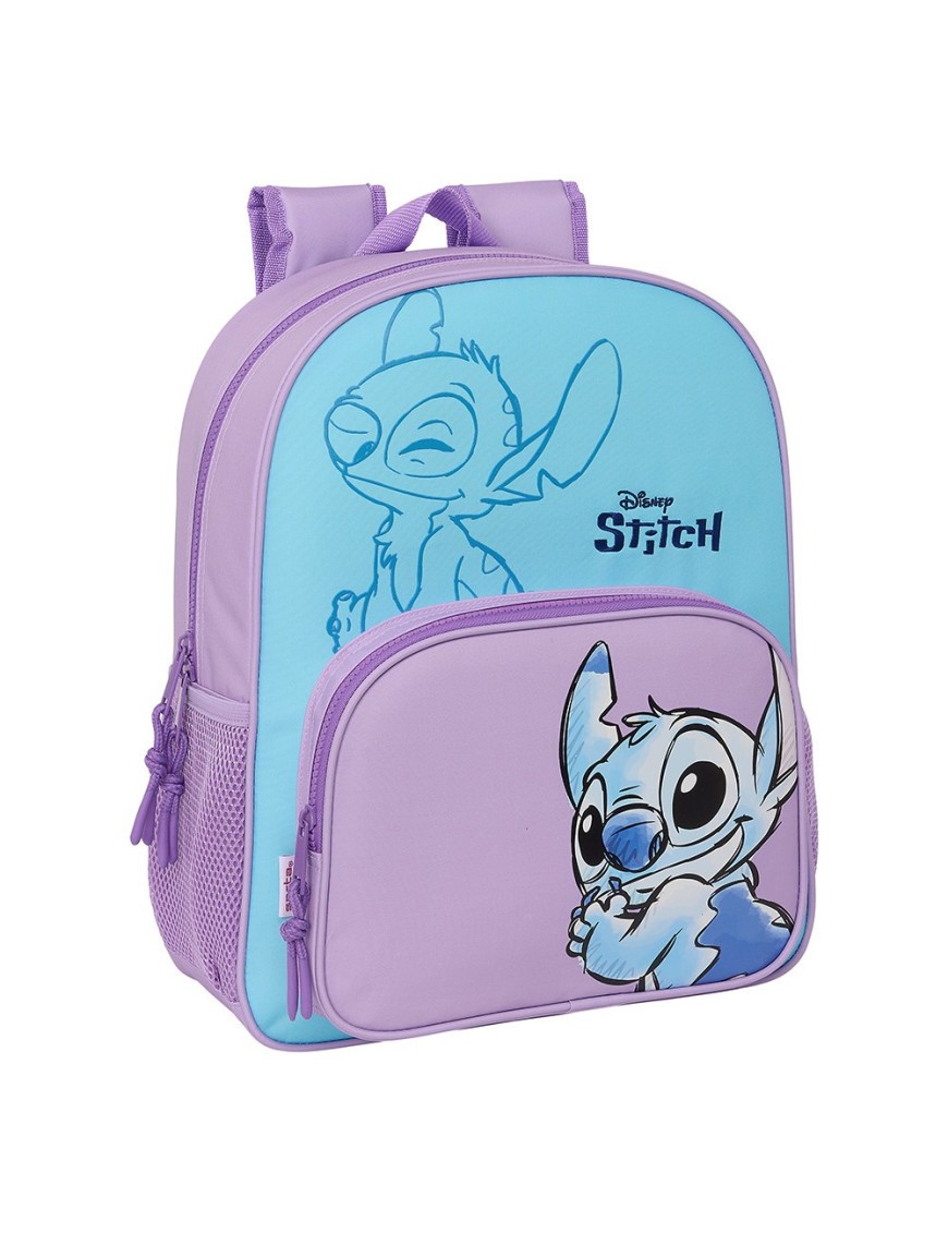 MOCHILA JUNIOR ADAPTABLE CARRO STITCH "SWEET"